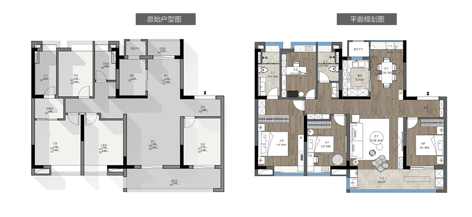 143㎡ 【桂语江南】研发方案户型解析-装修设计方案-南通锦华装饰